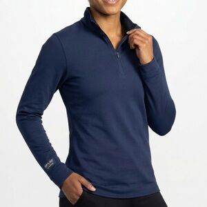 Brooks Dryline Running Quarter-Zip Pullover Navy Blue